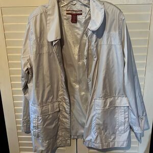 Tudor Court size large tan rain jacket